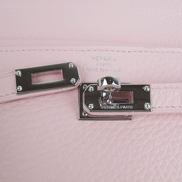 High Quality Hermes Kelly Long Clutch Bag Pink H009 Replica